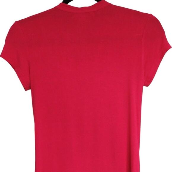 Design History Womens Basic Top, Stretch Casual Shirt, Pullover Dark Pink S NWOT - Picture 5 of 8